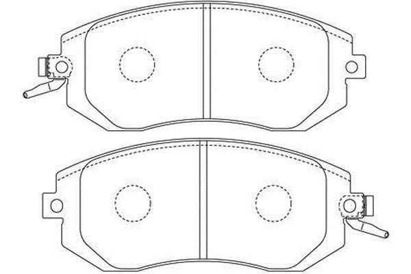 KAVO PARTS Комплект тормозных колодок, дисковый тормоз BP-8024